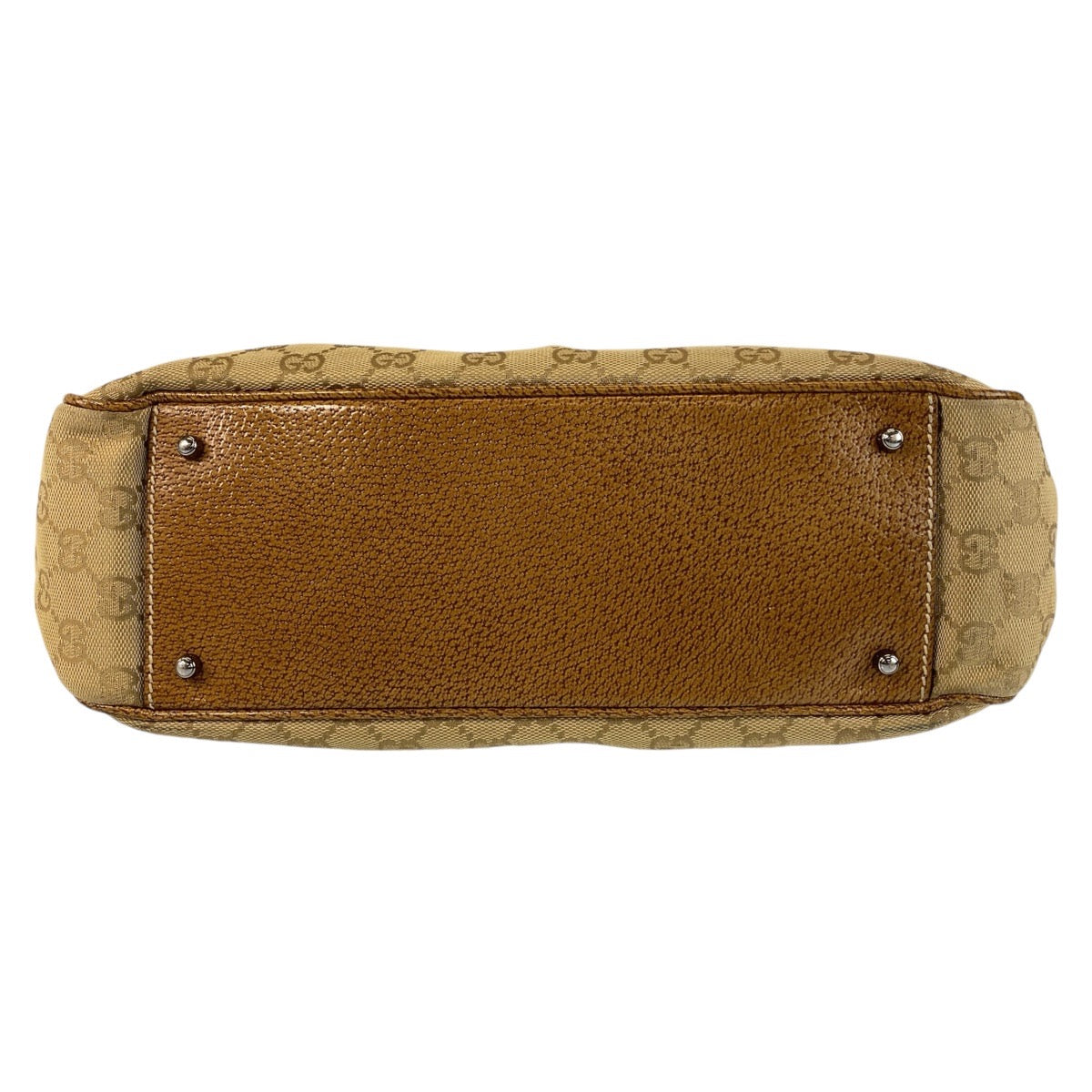 18748
GUCCI グッチ ベージュ ブラウン GGキャンバス / レザー 113011 トートバッグ ショルダーバッグ  レディース