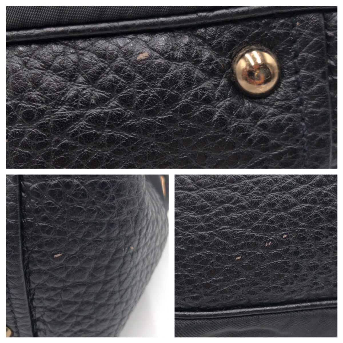 18751
PRADA プラダ ヴィッテロダイノ テスート 三角ロゴ ブラック 黒 ナイロン / レザー トートバッグ ショルダーバッグ レディース ABP46