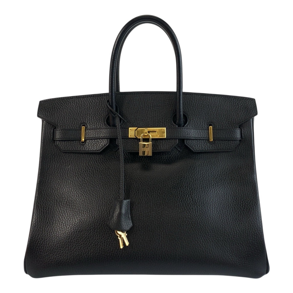 18753
HERMES エルメス ヴィンテージ バーキン 35 ブラック 黒 ゴールド金具 アルデンヌ ハンドバッグ トートバッグ □C刻印 レディース A1550