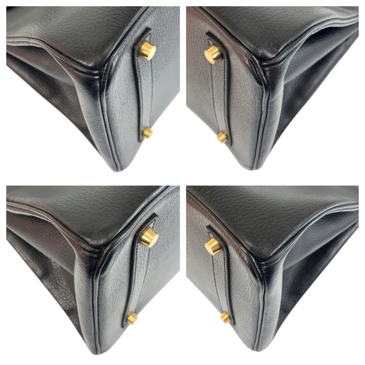 18753
HERMES エルメス ヴィンテージ バーキン 35 ブラック 黒 ゴールド金具 アルデンヌ ハンドバッグ トートバッグ □C刻印 レディース A1550