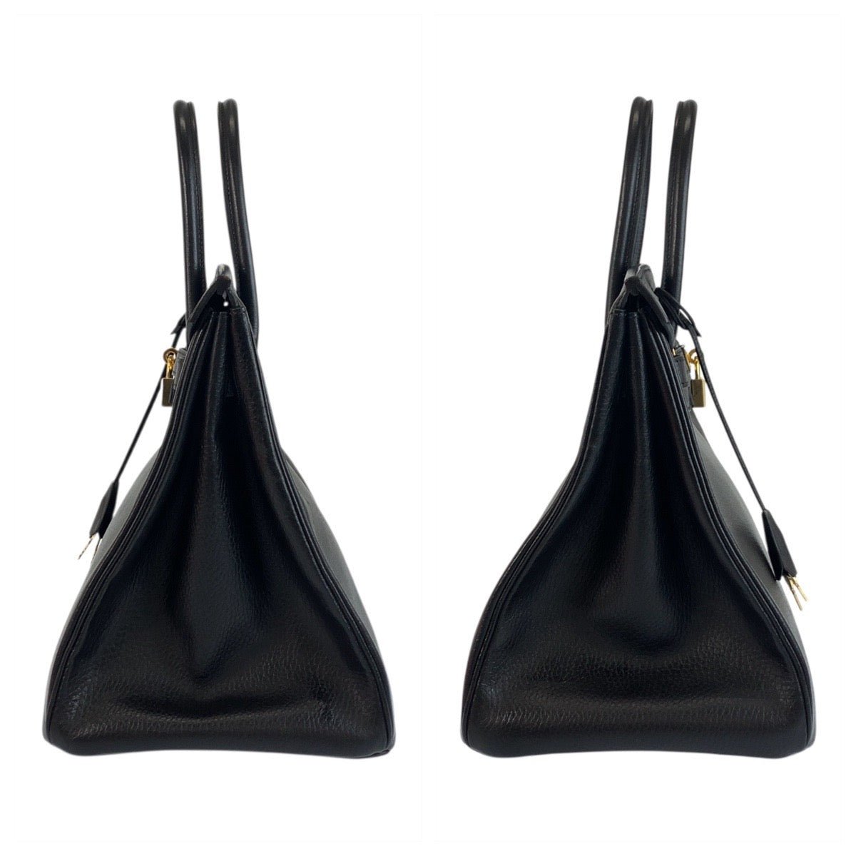 18753
HERMES エルメス ヴィンテージ バーキン 35 ブラック 黒 ゴールド金具 アルデンヌ ハンドバッグ トートバッグ □C刻印 レディース A1550