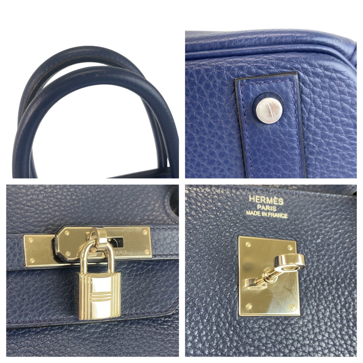 18754
HERMES エルメス バーキン 40 ブルーサフィール シルバー金具 トリヨンクレマンス ハンドバッグ トートバッグ ビジネスバッグ メンズ ABP1700
