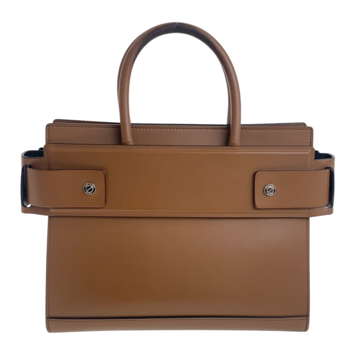 18758
Givenchy Horizon Small Bag Brown Silver Hardware Leather Handbag Shoulder Bag 2WAY Ladies AB38