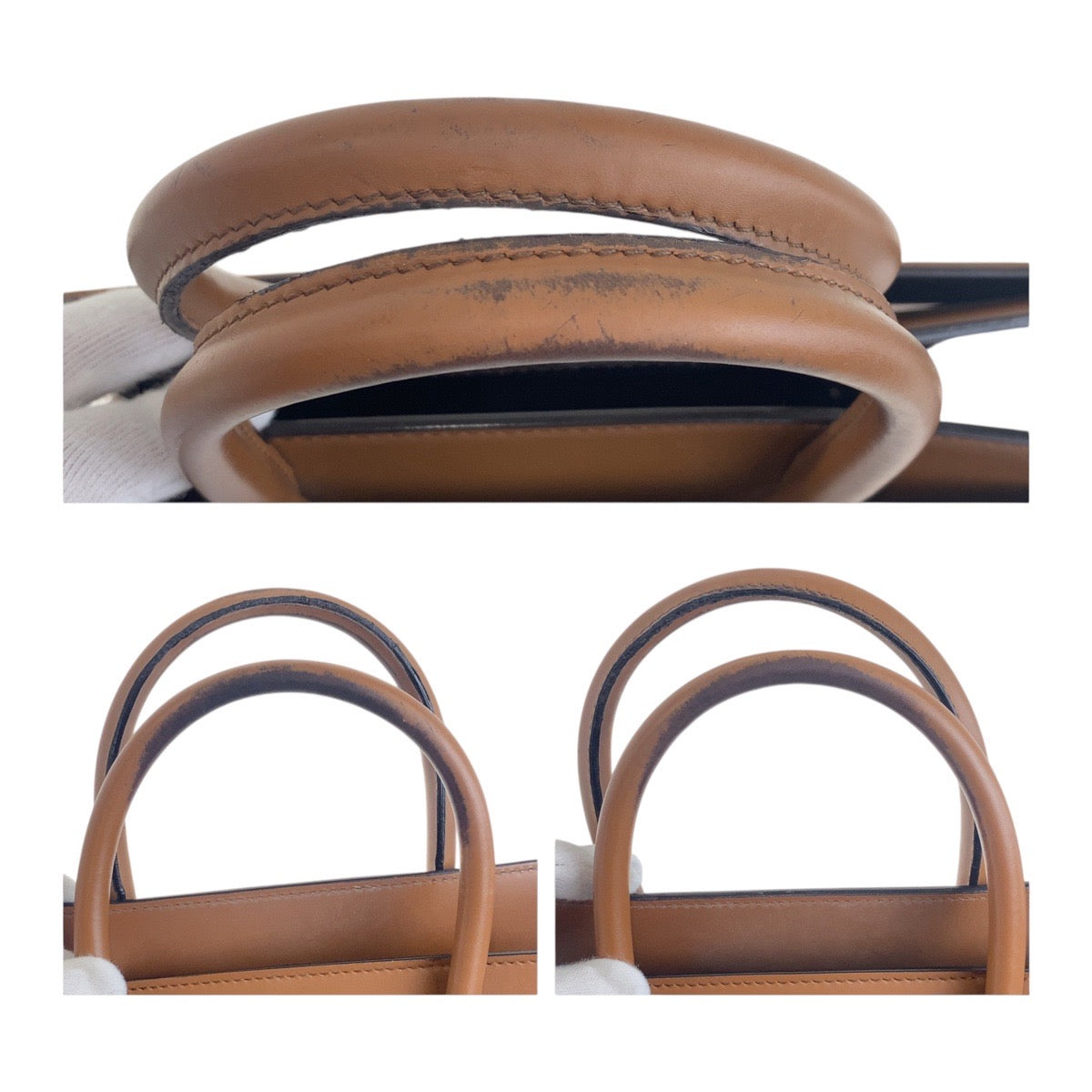 18758
Givenchy Horizon Small Bag Brown Silver Hardware Leather Handbag Shoulder Bag 2WAY Ladies AB38