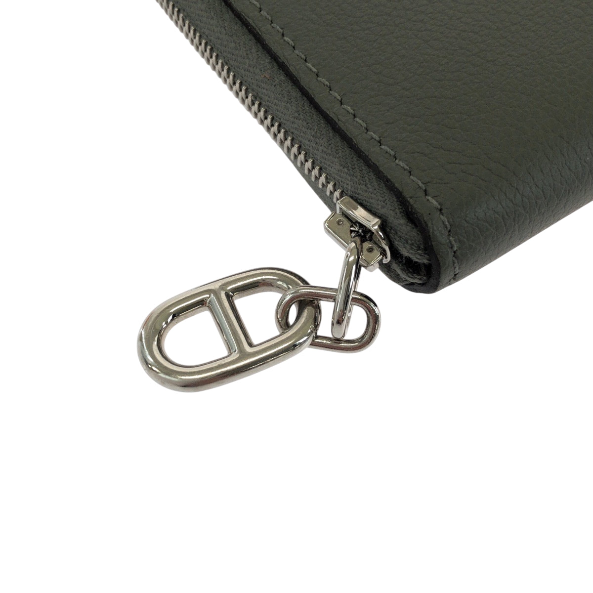18762
HERMES エルメス ホース ジップアンゴーⅡ 男女兼用 グレージュ シルバー金具 エバーカラー 折財布 コンパクトウォレット DB刻印  レディース A200