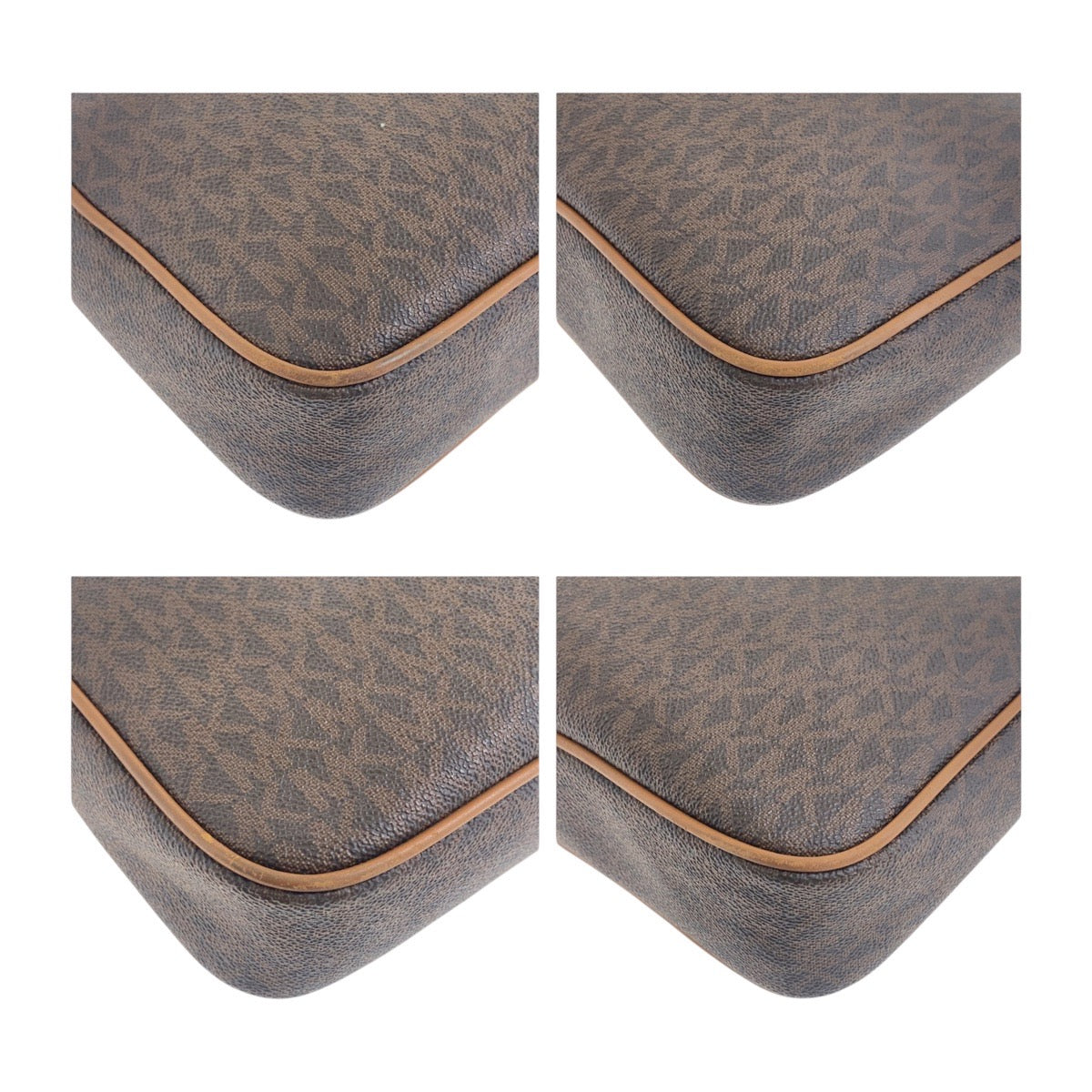 18767
Michael Kors Brown Gold Hardware PVC 32S7GJSC7B Crossbody Shoulder Bag Ladies AB8