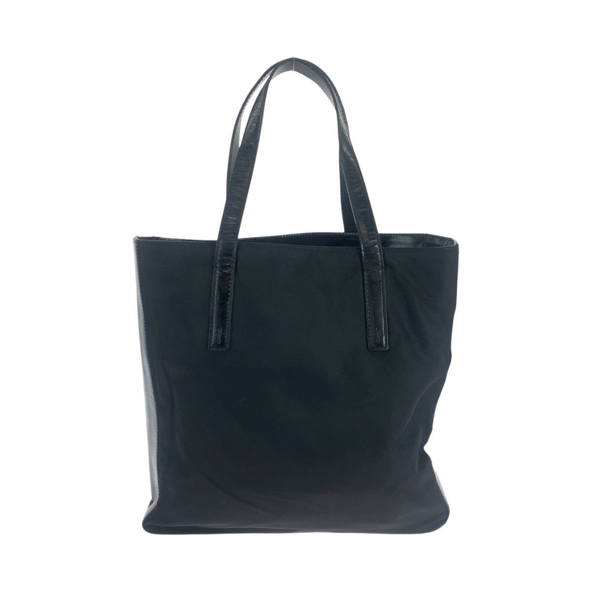 18776
PRADA プラダ テスート ロゴ ブラック 黒 シルバー金具 ナイロン / パテントレザー トートバッグ ショルダーバッグ  レディース ABP18