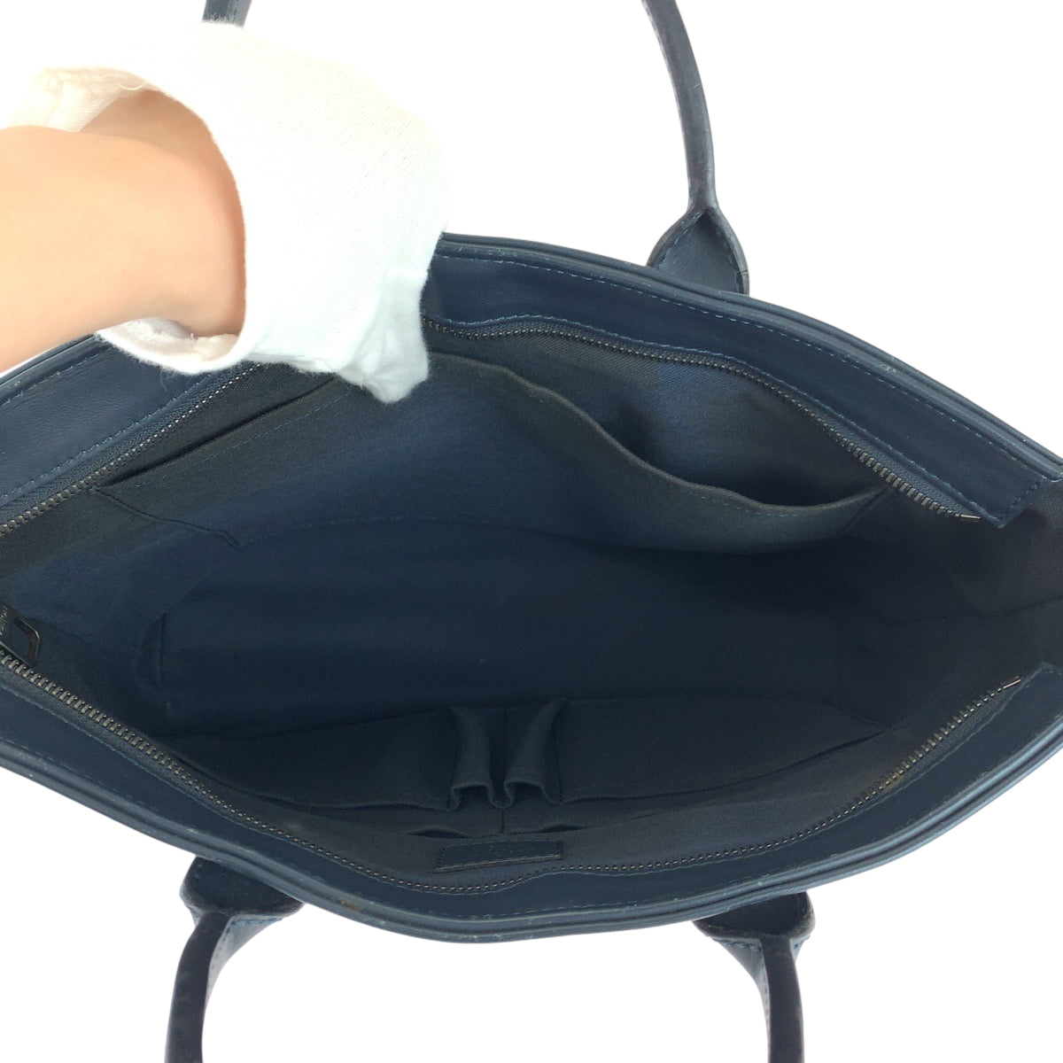 18779
LOUIS VUITTON ルイヴィトン ダミエ アンフィニ 7DW コスモス ブルー シルバー金具 レザー N41567 ビジネスバッグ ハンドバッグ  メンズ AB42