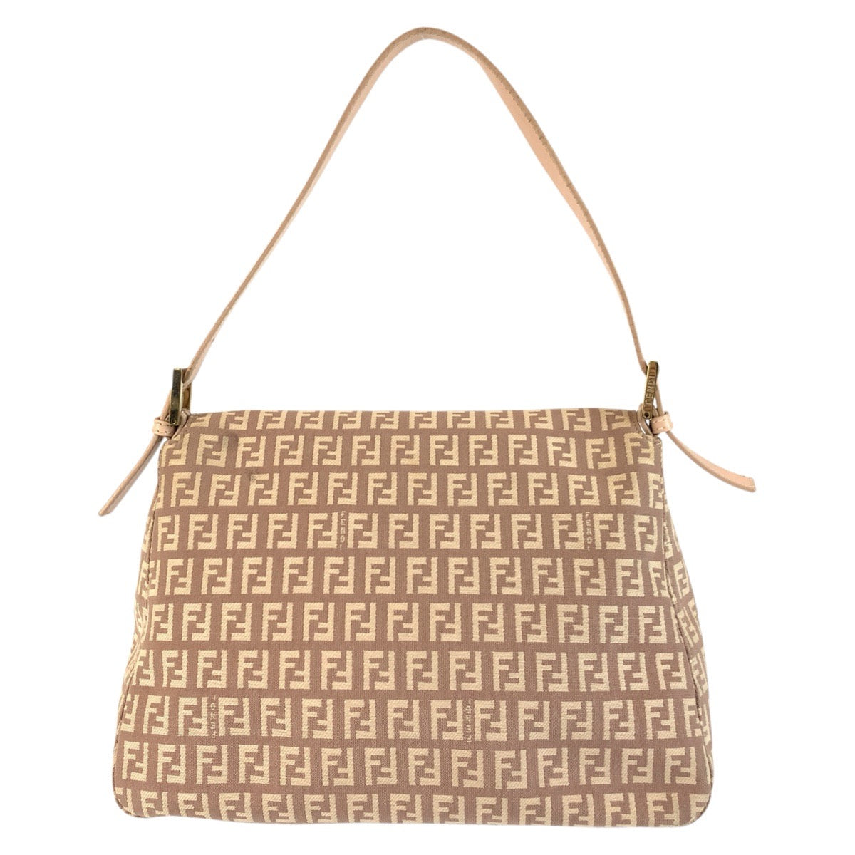 18783
FENDI フェンディ ズッキーノ マンマバケット ピンクベージュ ゴールド金具 キャンバス / レザー 8BR001LPN059 ショルダーバッグ  レディース ABP80