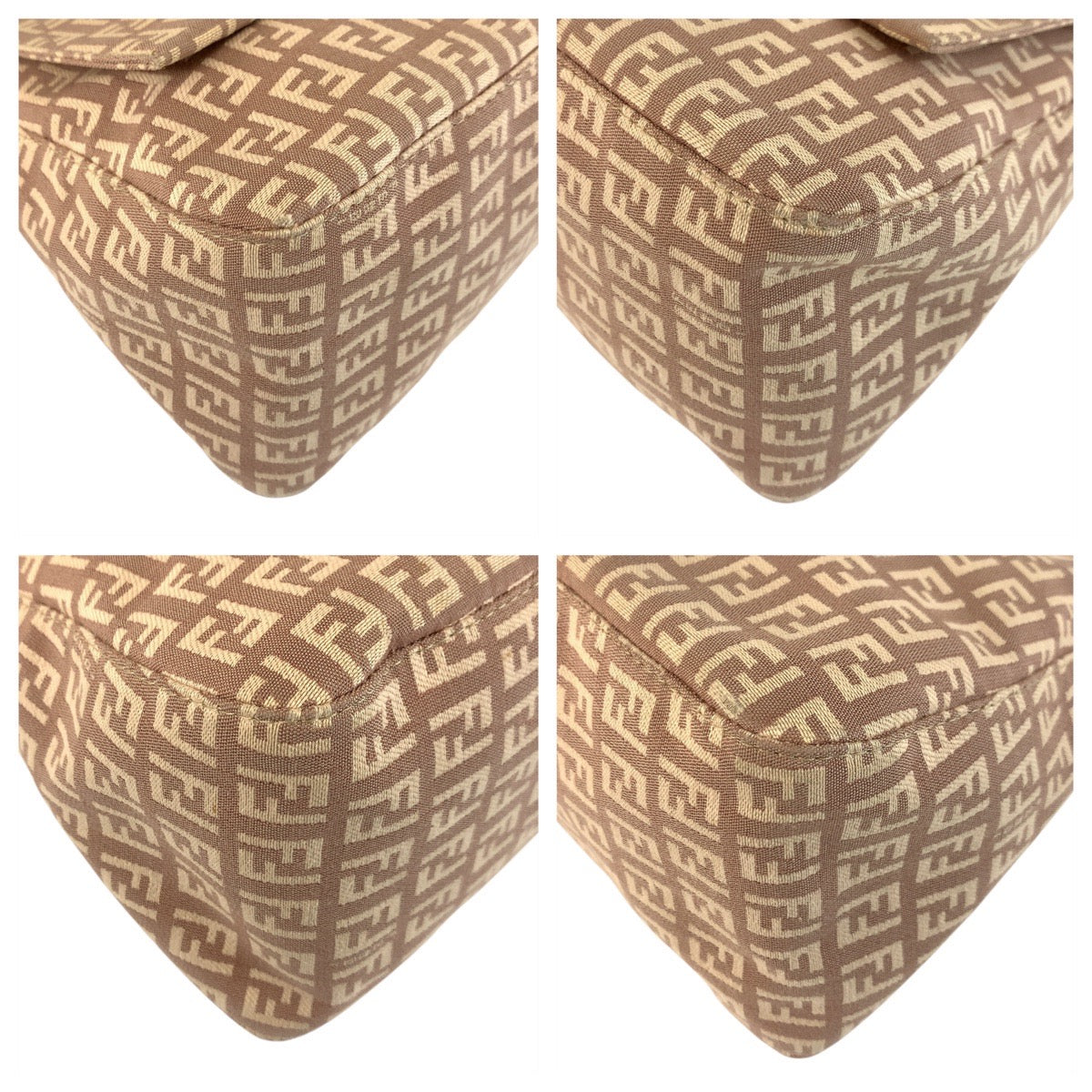 18783
FENDI フェンディ ズッキーノ マンマバケット ピンクベージュ ゴールド金具 キャンバス / レザー 8BR001LPN059 ショルダーバッグ  レディース ABP80