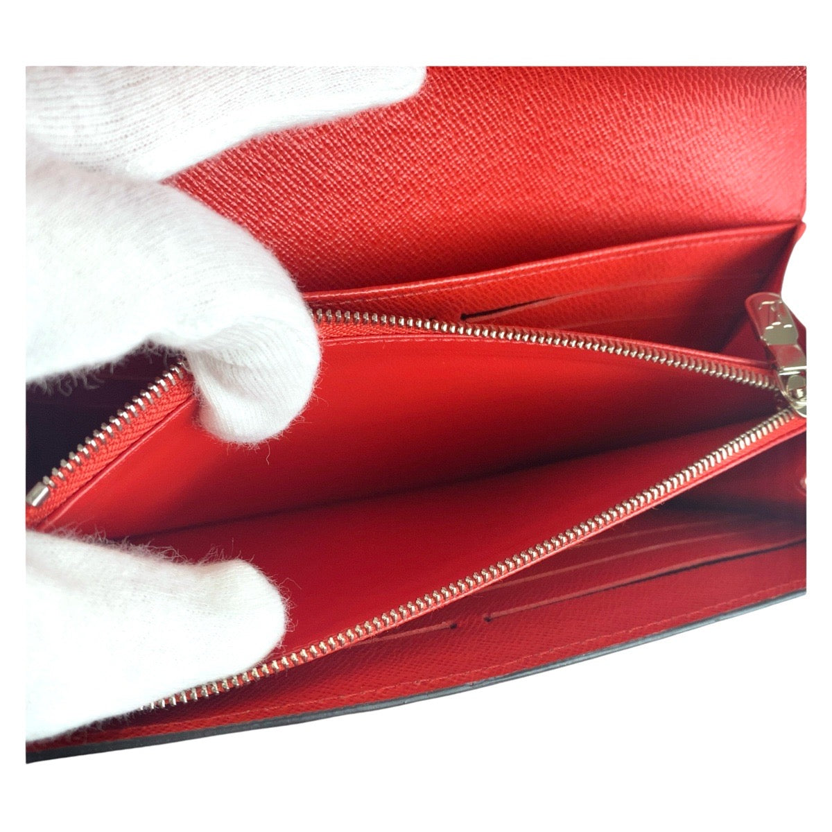 18785
LOUIS VUITTON ルイヴィトン エピ ポルトフォイユ サラ コクリコ シルバー金具 レザー M60723 ロングウォレット レディース ABP32