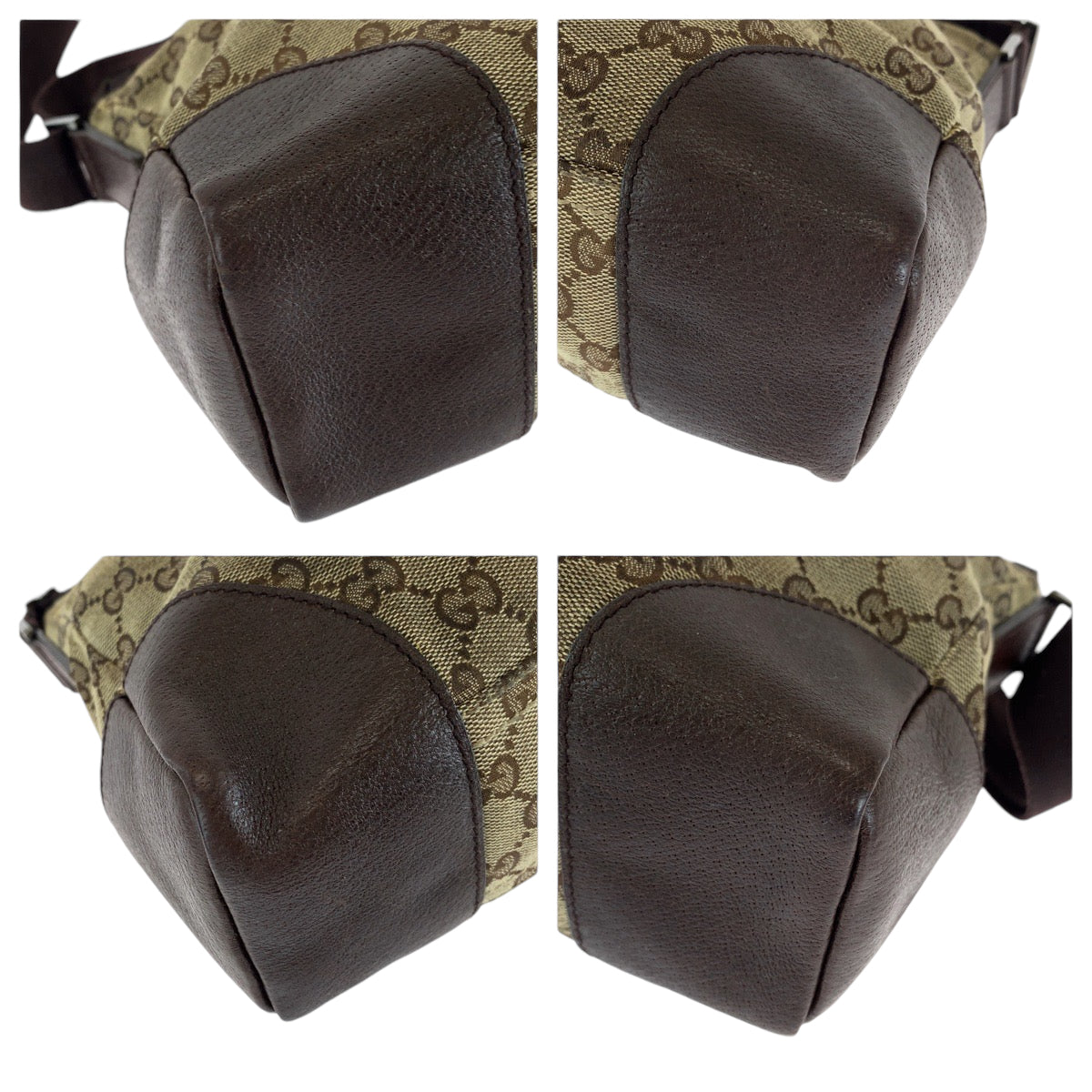 18787
GUCCI グッチ ブラウン ベージュ シルバー金具 GGキャンバス 114273 ショルダーバッグ メッセンジャーバッグ  レディース B39