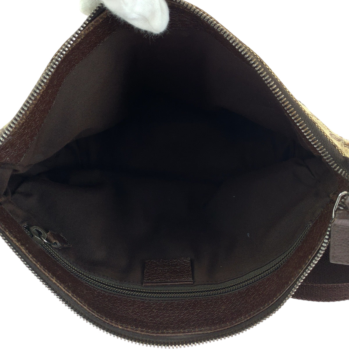 18787
GUCCI グッチ ブラウン ベージュ シルバー金具 GGキャンバス 114273 ショルダーバッグ メッセンジャーバッグ  レディース B39