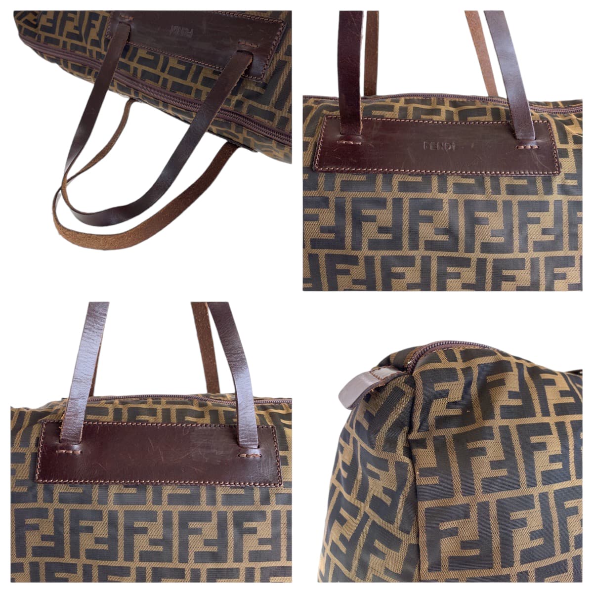 18795
FENDI フェンディ ズッカ ブラウン シルバー金具 キャンバス 15418 0 009 ボストンバッグ 男女兼用  レディース AB39