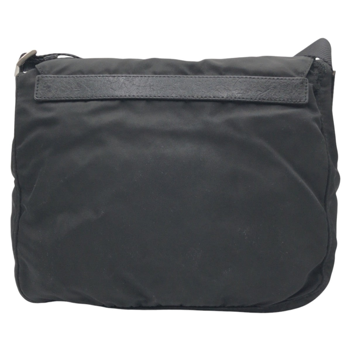 18796
PRADA プラダ テスート 三角ロゴプレート ブラック 黒 シルバー金具 ナイロン ショルダーバック ポシェット  レディース AB