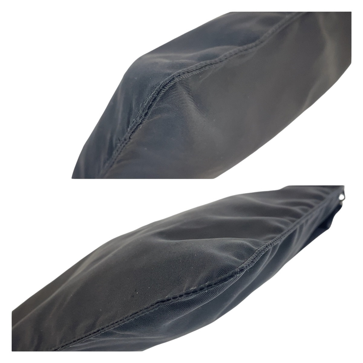 18801
PRADA プラダ テスート 三角ロゴプレート ブラック 黒 シルバー金具 ナイロン ショルダーバッグ ポシェット  レディース ABP39