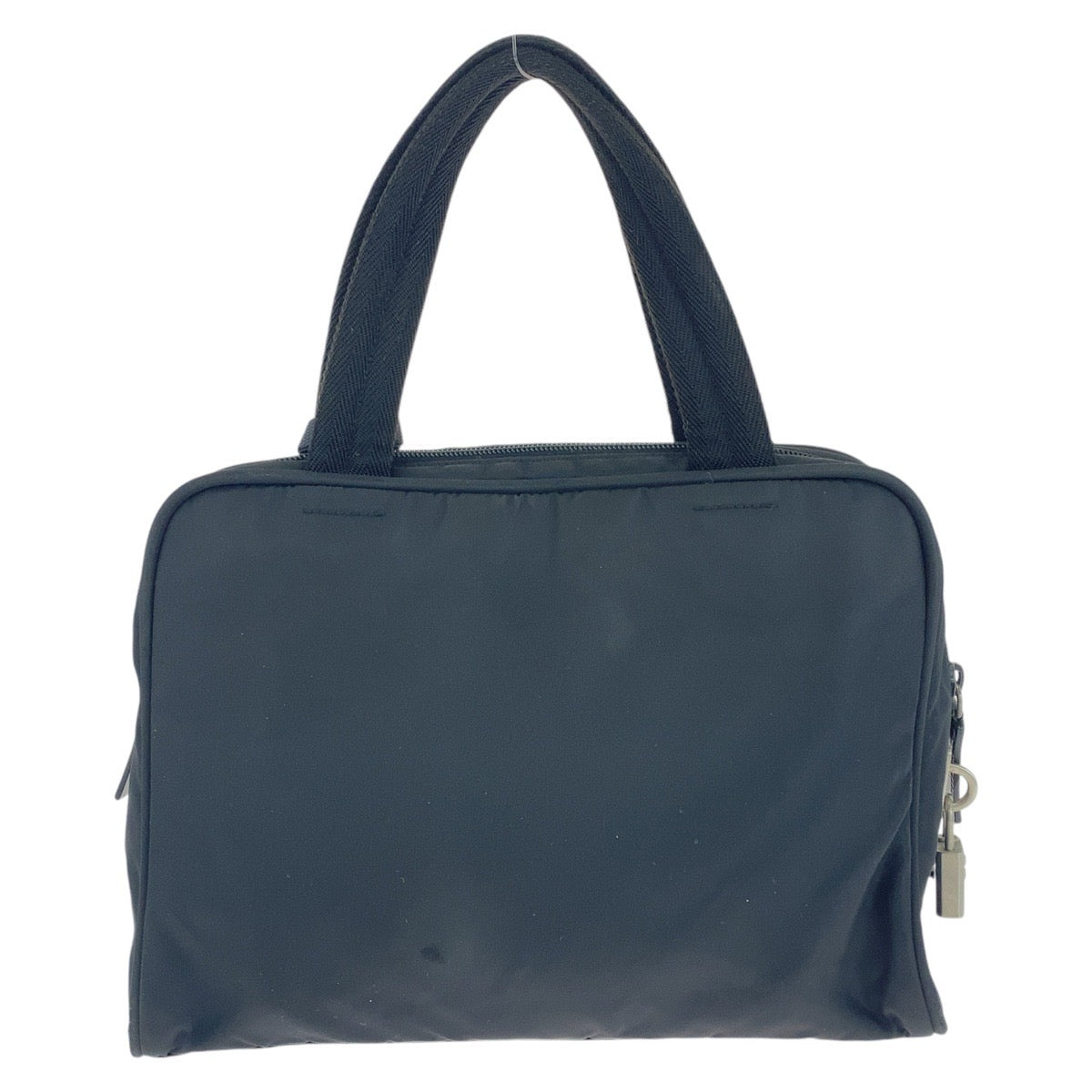 18805
PRADA プラダ テスート 三角ロゴプレート ブラック 黒 シルバー金具 ナイロン トートバッグ ハンドバッグ  レディース ABP39