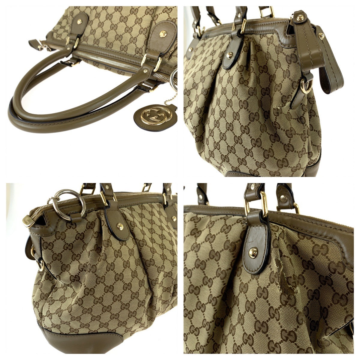 18807
GUCCI グッチ スーキー ブラウン ゴールド金具 GGキャンバス 285730 トートバッグ ショルダーバッグ 2way レディース AB38