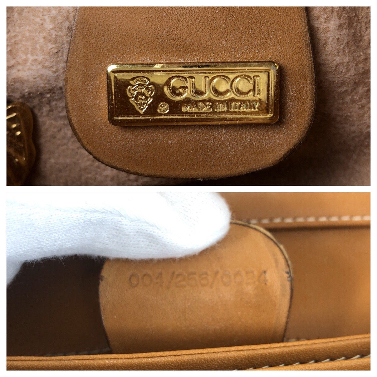 18812
GUCCI グッチ オールドグッチ マイクロGG ブラウン キャメル PVC / レザー 004 256 ショルダーバッグ メッセンジャーバッグ レディース AB40