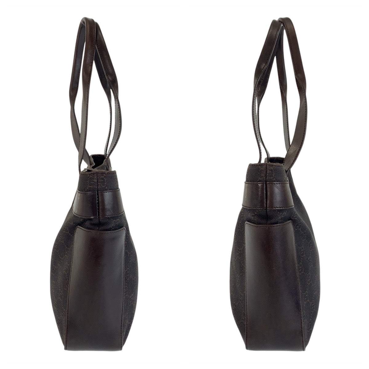 18818
GUCCI グッチ ブラウン GGキャンバス / レザー 73983 トートバッグ ショルダーバッグ  レディース ABP38