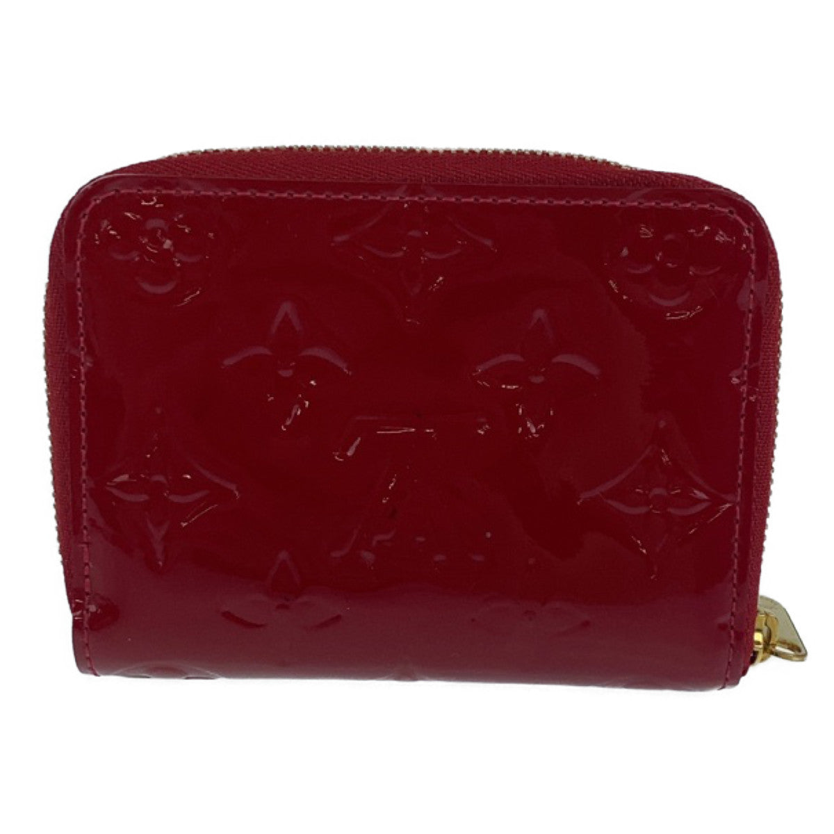18821
LOUIS VUITTON ルイヴィトン モノグラム ヴェルニ ジッピーコインパース レッド ゴールド金具 エナメル M93608 コインケース コンパクトウォレット  レディース AB32