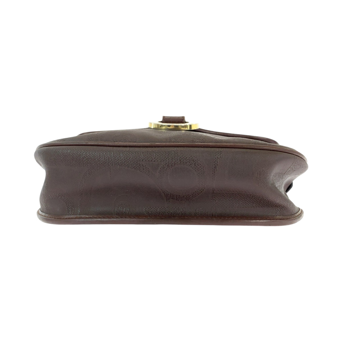 18827
Dior ディオール ヴィンテージ トロッター ブラウン ゴールド金具 PVC ショルダーバッグ ポシェット レディース AB40