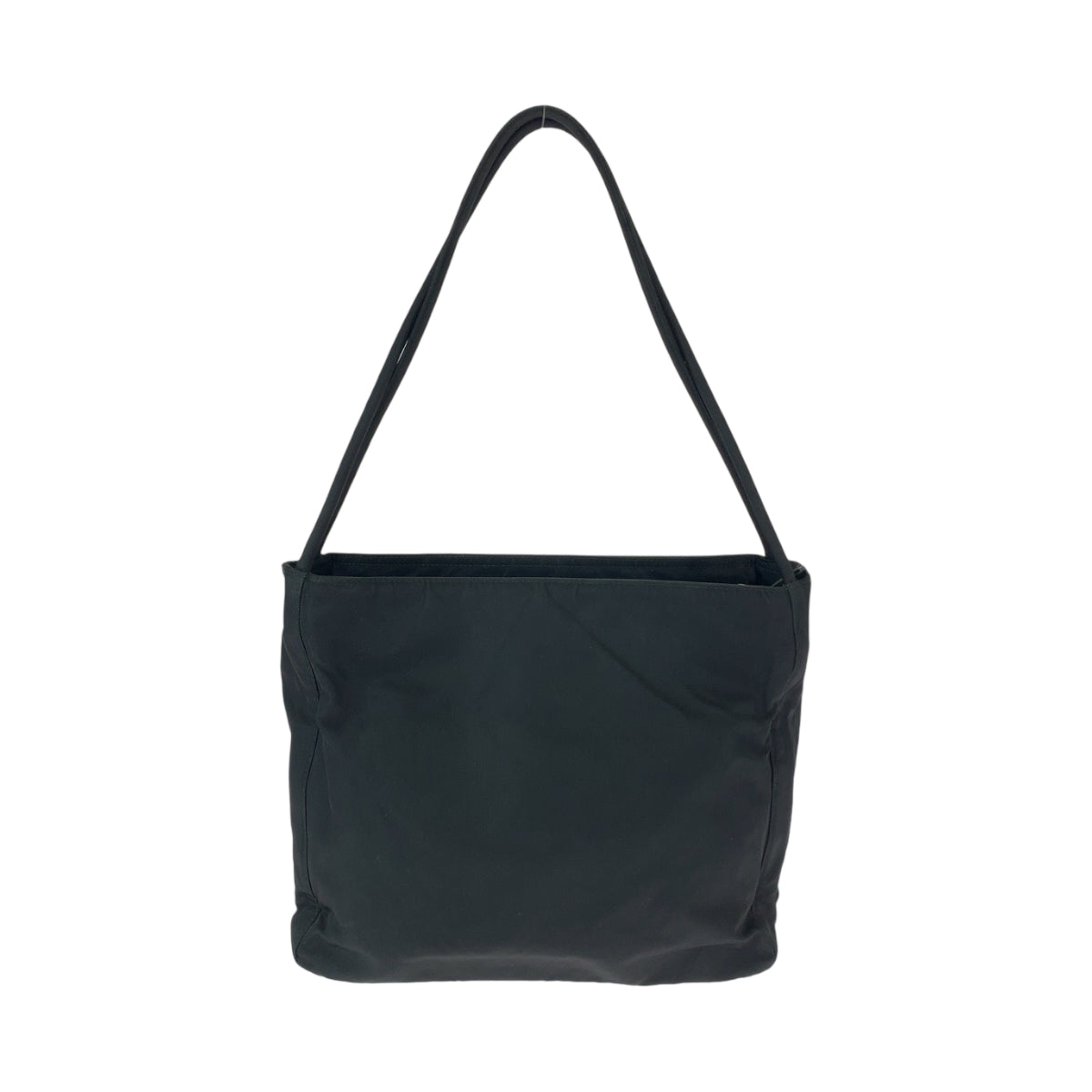 18832
PRADA プラダ テスート 三角ロゴプレート ブラック 黒 シルバー金具 ナイロン トートバッグ ショルダーバッグ  レディース ABP39