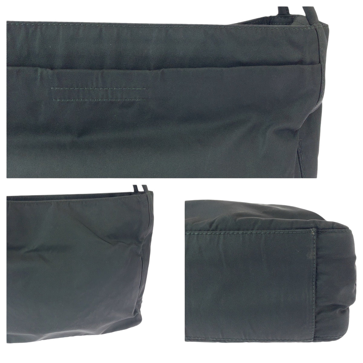 18832
PRADA プラダ テスート 三角ロゴプレート ブラック 黒 シルバー金具 ナイロン トートバッグ ショルダーバッグ  レディース ABP39