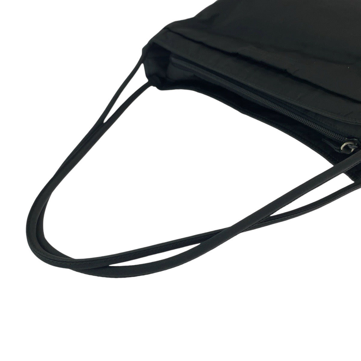 18832
PRADA プラダ テスート 三角ロゴプレート ブラック 黒 シルバー金具 ナイロン トートバッグ ショルダーバッグ  レディース ABP39