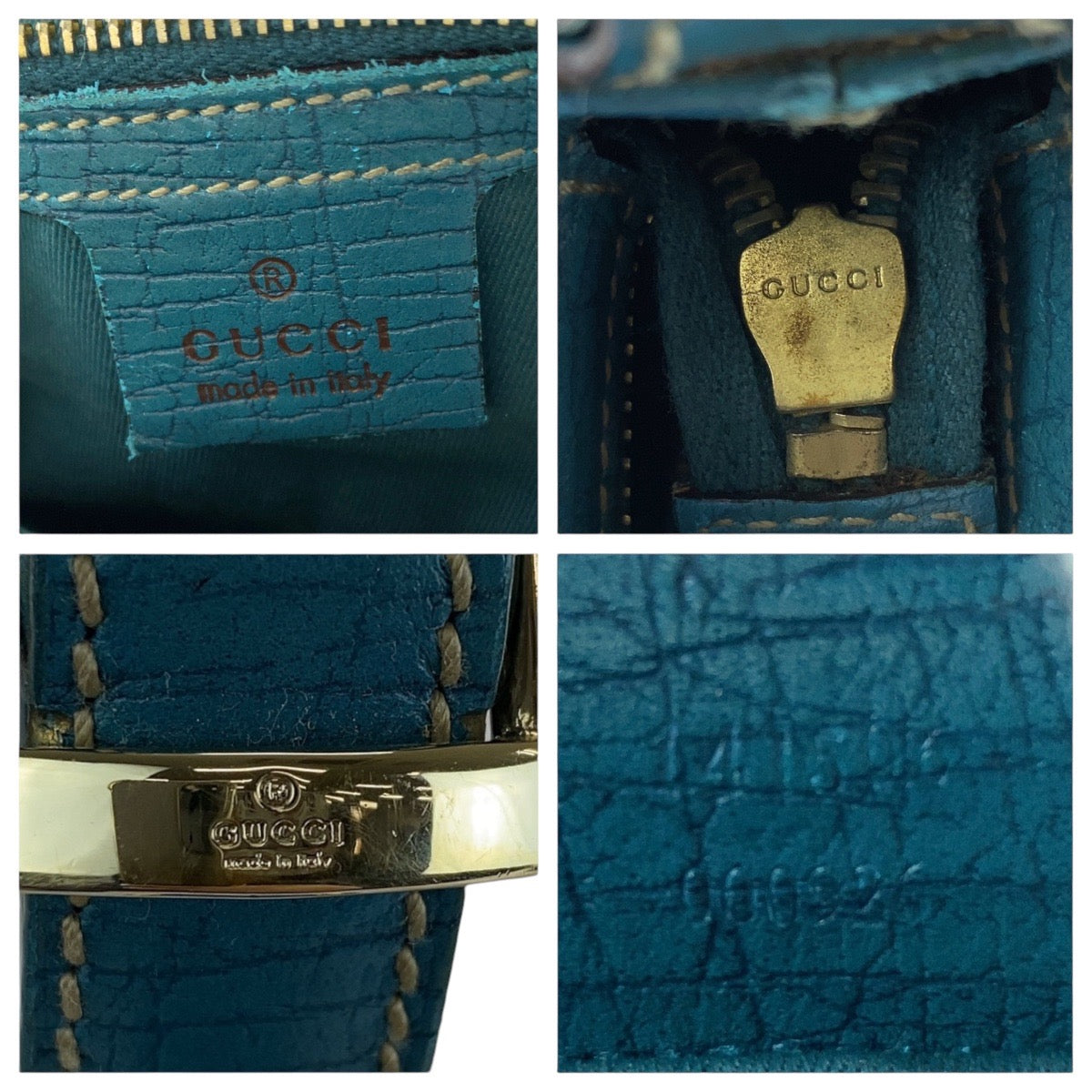 18833
GUCCI グッチ シェリーライン ホースビット ライトブルー ベージュ ゴールド金具 GGキャンバス / レザー ショルダーバッグ ポシェット  レディース AB40