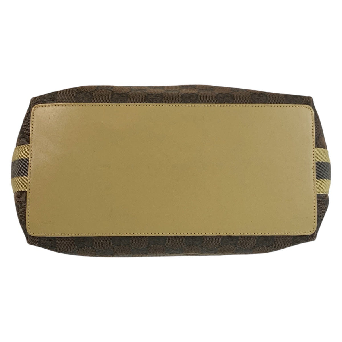 18834
GUCCI グッチ ブラウン ベージュ シルバー金具 GGキャンバス / レザー 31243 トートバッグ ショルダーバッグ レディース AB40