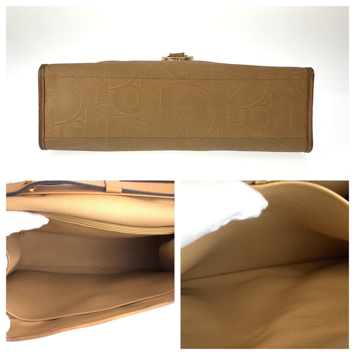 18836
Dior ディオール ヴィンテージ トロッター ブラウン ベージュ ゴールド金具 コーティングキャンバス / レザー ショルダーバッグ ハンドバッグ 2WAY レディース AB39