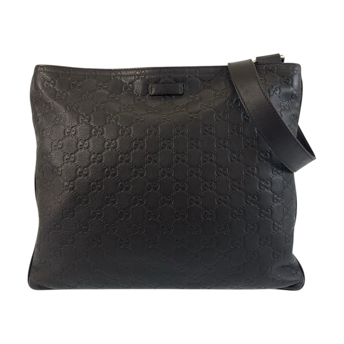 18842
GUCCI グッチ グッチシマ ブラウン ゴールド金具 レザー 201446 ショルダーバッグ メッセンジャーバッグ メンズ ABP45