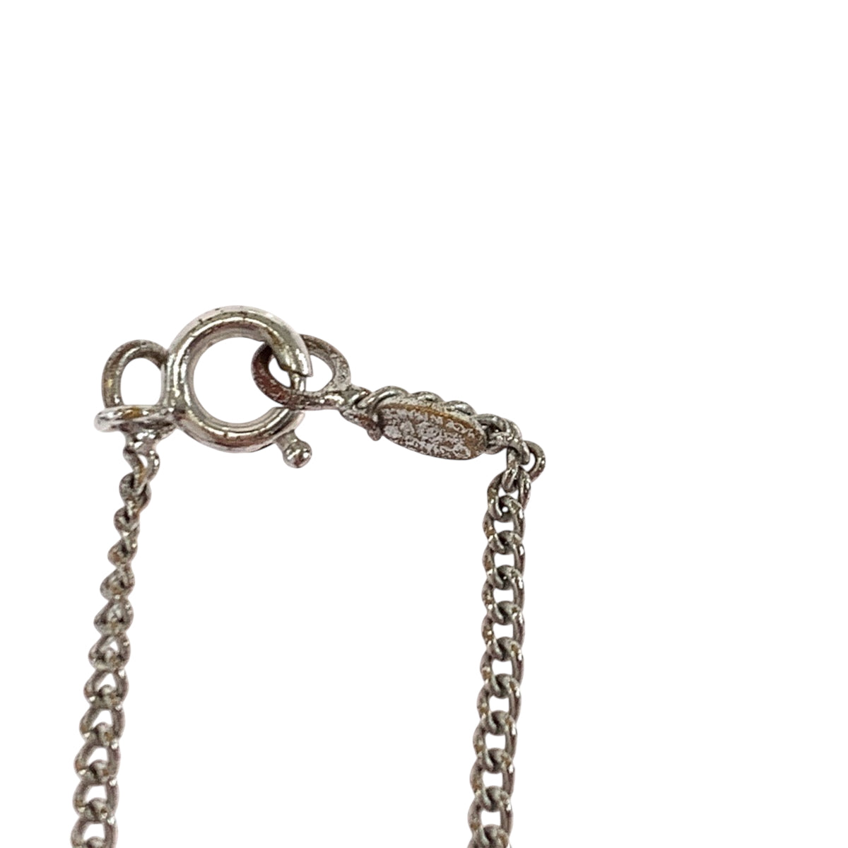 18844
CHANEL シャネル ヴィンテージ ココマーク ラインストーン シルバー メッキ ネックレス レディース AB54