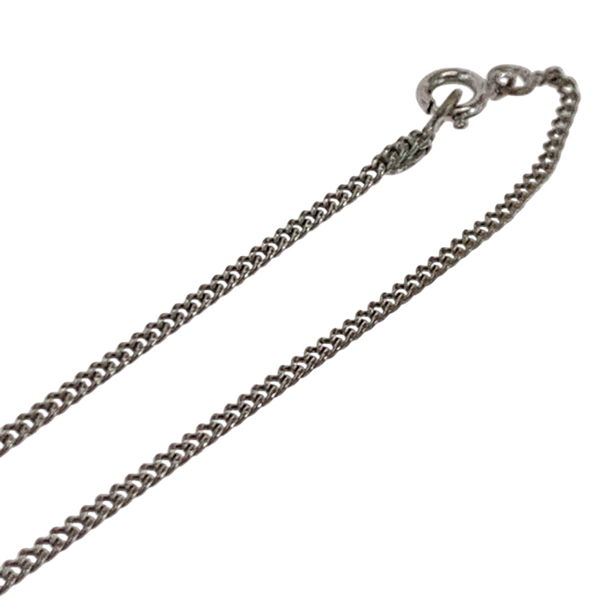 18844
CHANEL シャネル ヴィンテージ ココマーク ラインストーン シルバー メッキ ネックレス レディース AB54