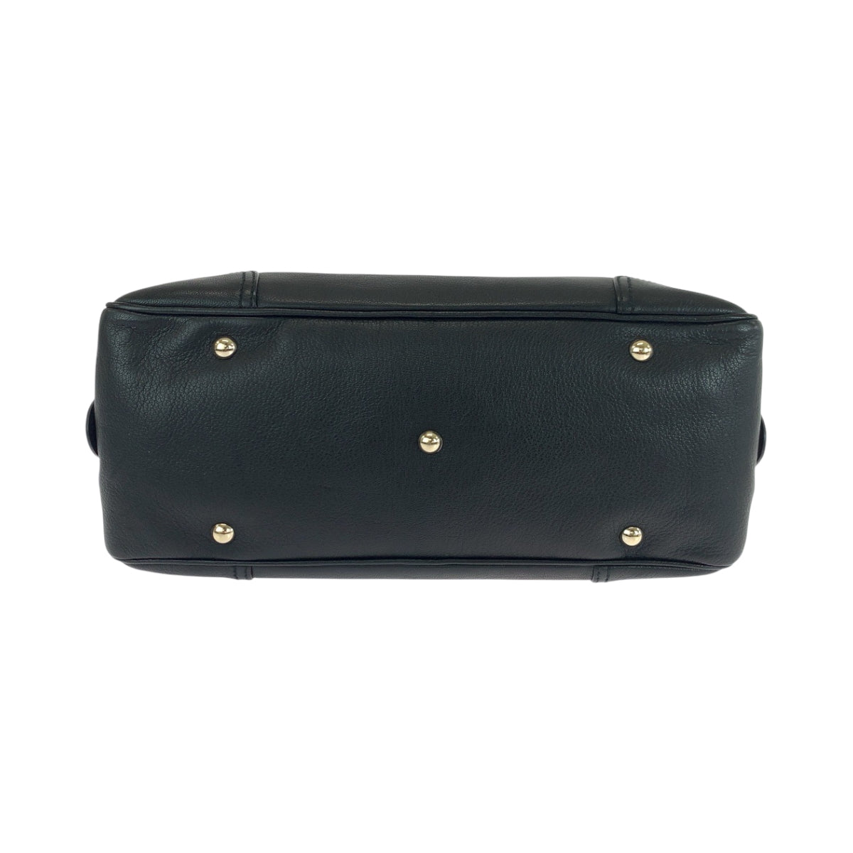 18847
GUCCI Sherry Line Princy Black Gold Hardware Leather 16120 Handbag Shoulder Bag Ladies A58