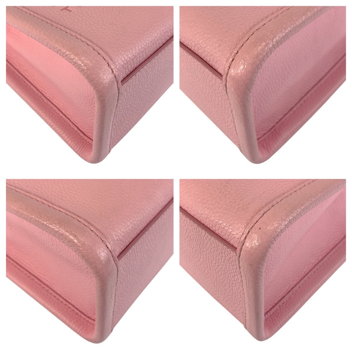 18859
MARC JACOBS マークジェイコブス ピンク シルバー金具 レザー トートバッグ ショルダーバッグ 2way  レディース AB20