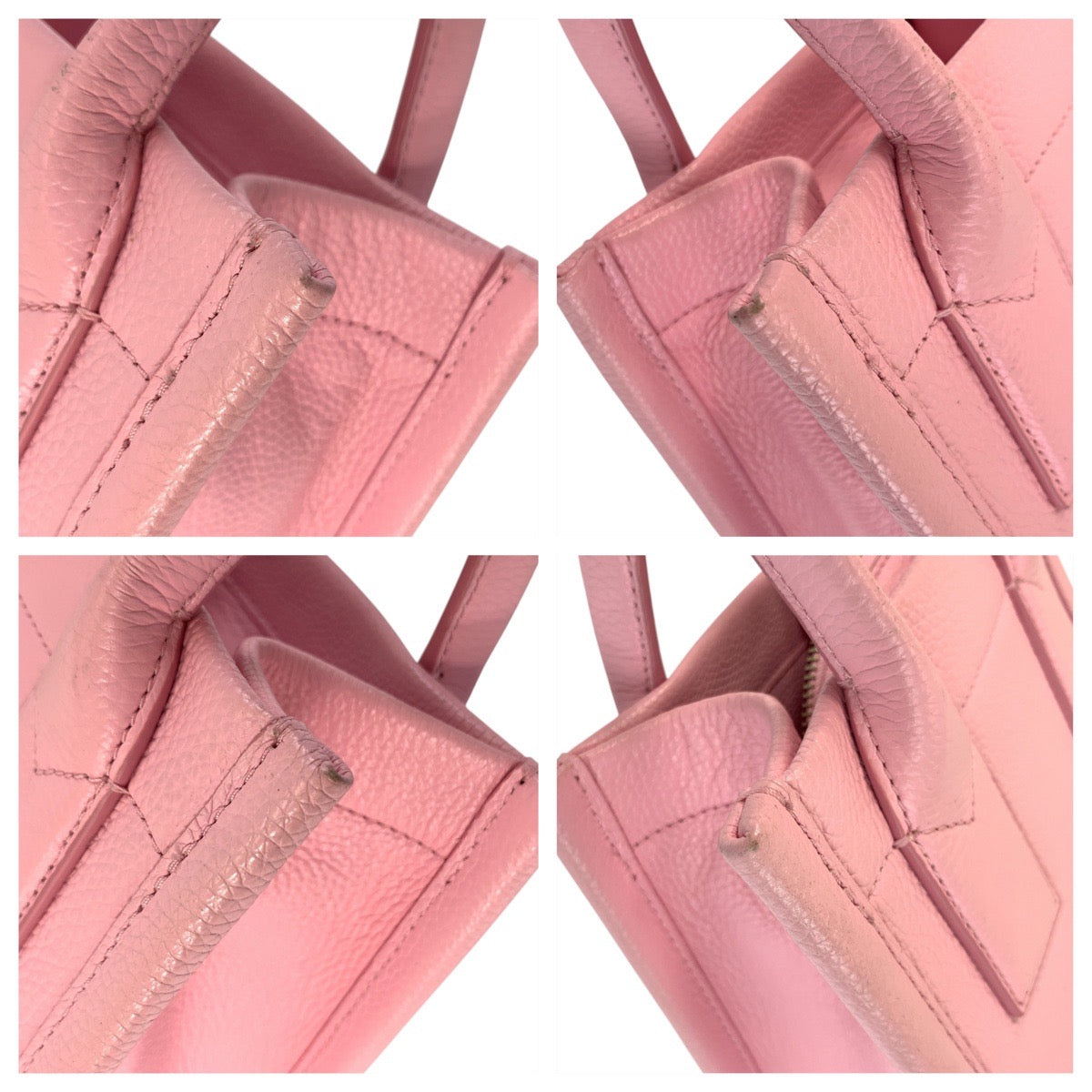 18859
MARC JACOBS マークジェイコブス ピンク シルバー金具 レザー トートバッグ ショルダーバッグ 2way  レディース AB20