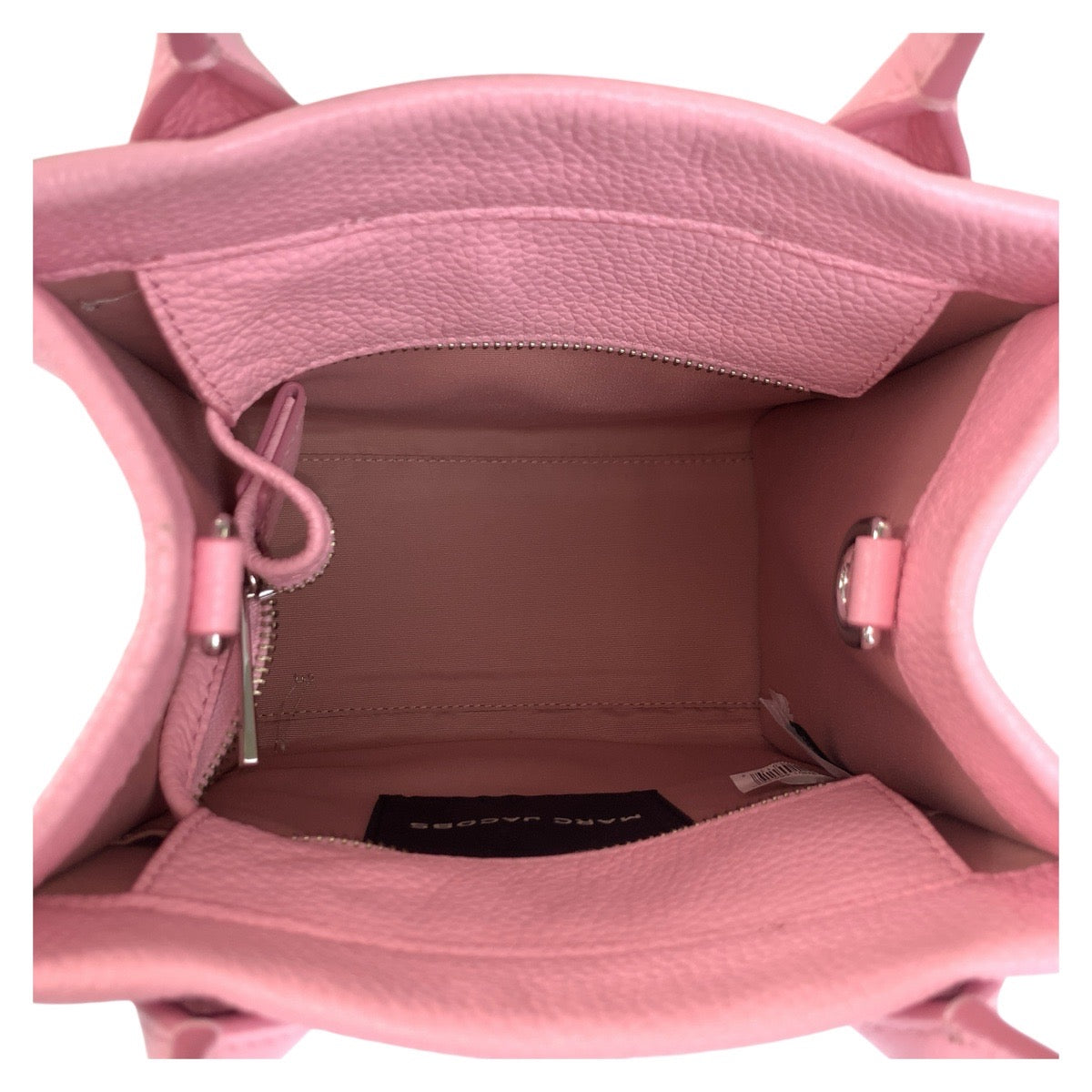 18859
MARC JACOBS マークジェイコブス ピンク シルバー金具 レザー トートバッグ ショルダーバッグ 2way  レディース AB20