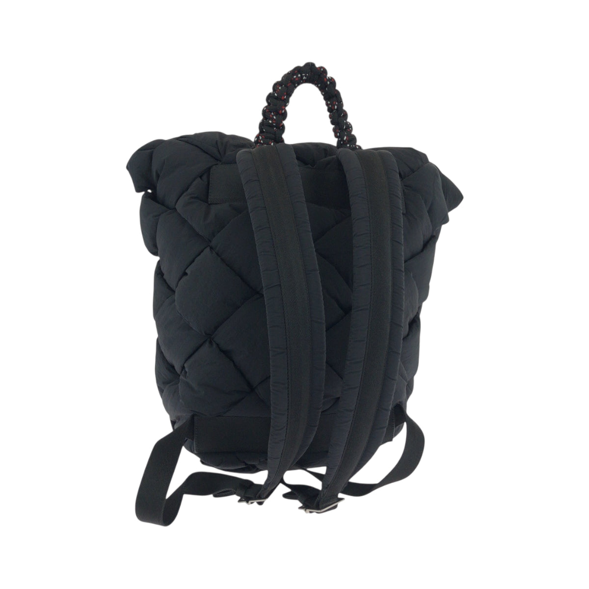 18863
BOTTEGAVENETA ボッテガヴェネタ パテッド イントレチャート ブラック 黒 シルバー金具 ナイロン P02326207S リュックサック バックパック  メンズ A168