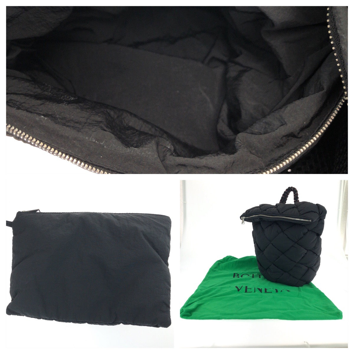 18863
BOTTEGAVENETA ボッテガヴェネタ パテッド イントレチャート ブラック 黒 シルバー金具 ナイロン P02326207S リュックサック バックパック  メンズ A168