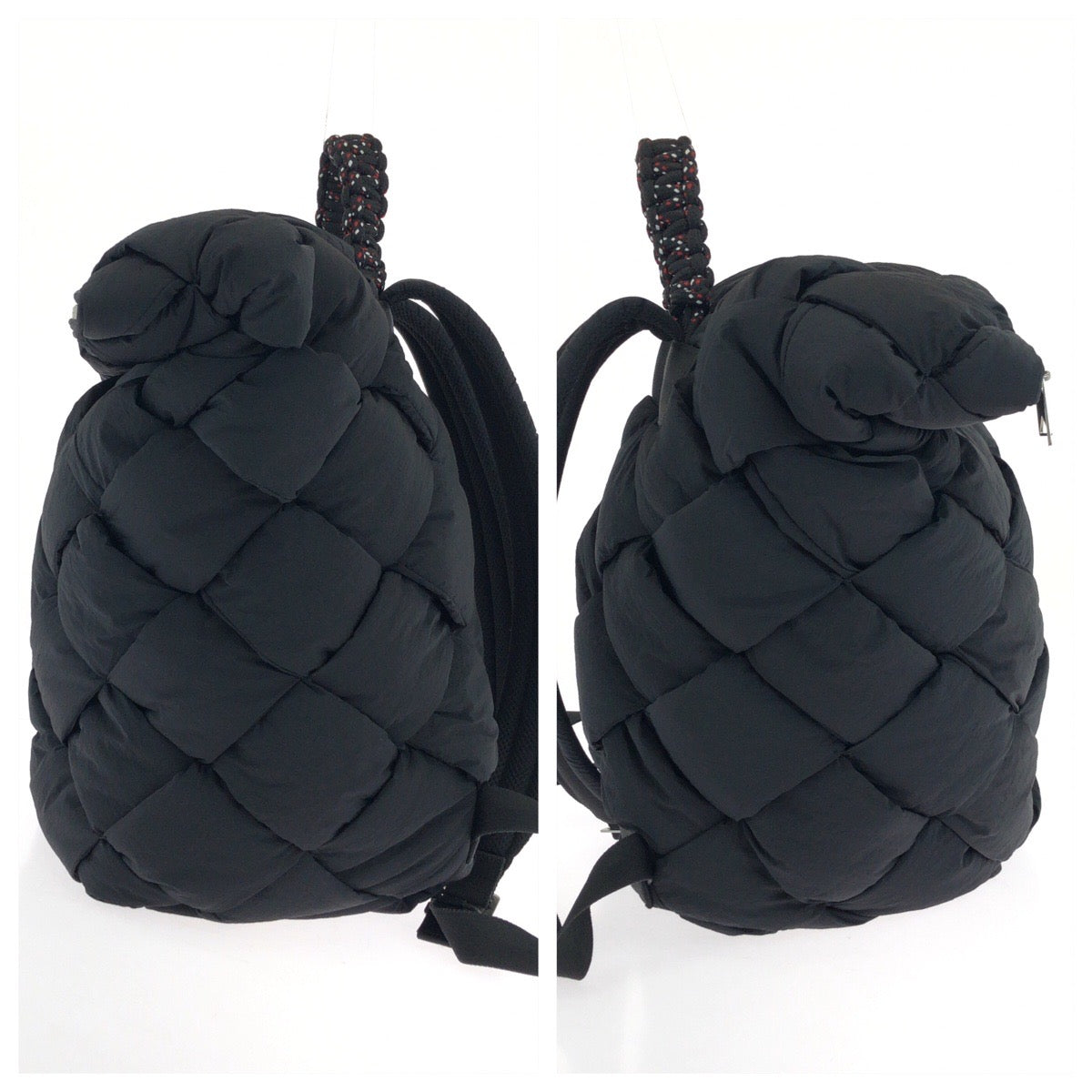 18863
BOTTEGAVENETA ボッテガヴェネタ パテッド イントレチャート ブラック 黒 シルバー金具 ナイロン P02326207S リュックサック バックパック  メンズ A168