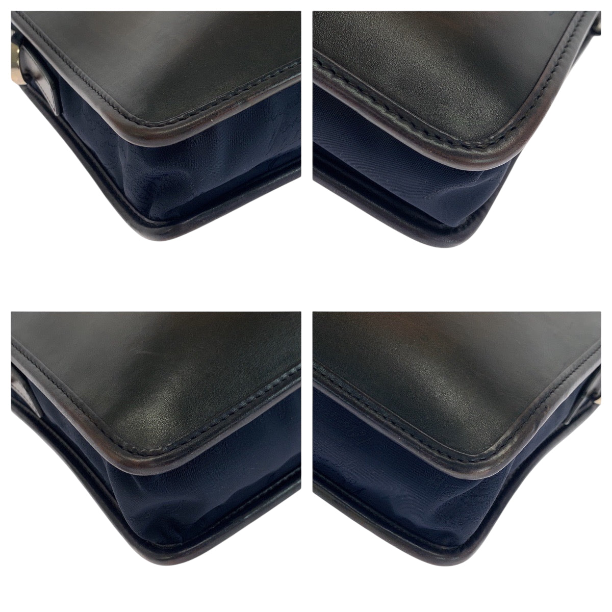 18864
Berluti ベルルッティ アンジュール ブラウン ネイビー シルバー金具 レザー ショルダーバッグ ハンドバッグ 2way  メンズ ABP180