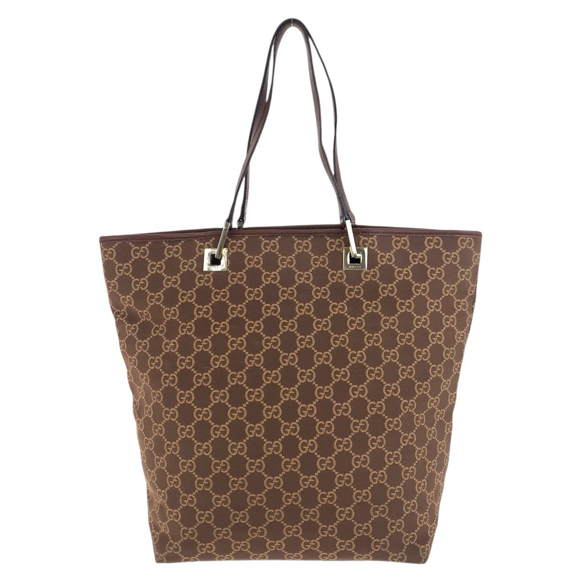 18867
GUCCI グッチ ブラウン ゴールド金具 GGキャンバス / レザー 002 1098 トートバッグ ショルダーバッグ  レディース ABP