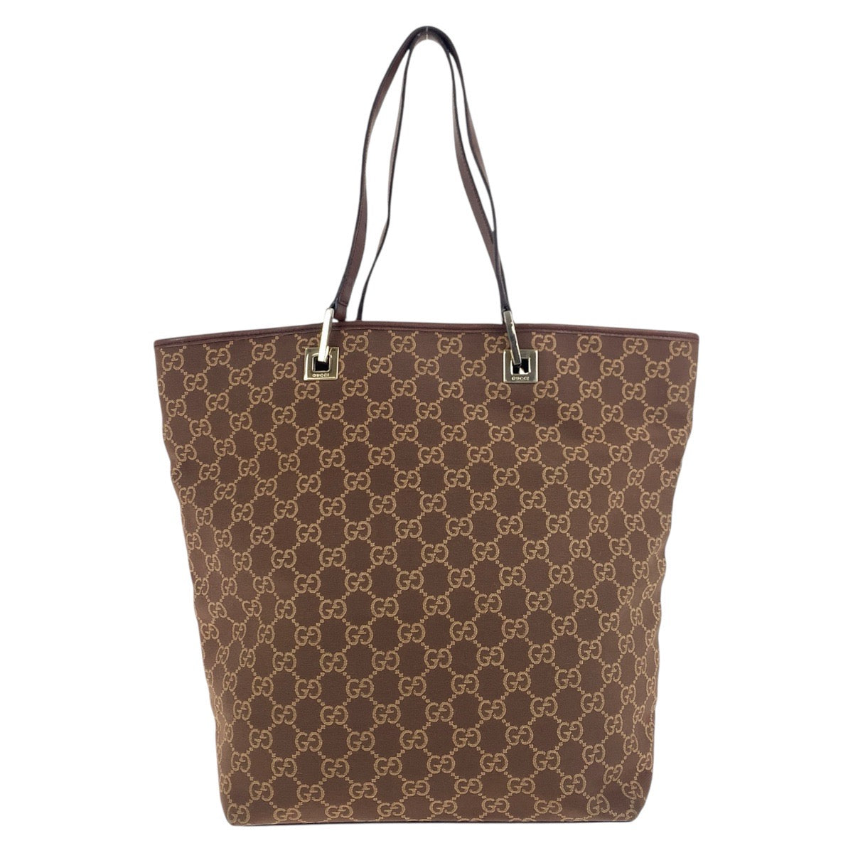 18867
GUCCI グッチ ブラウン ゴールド金具 GGキャンバス / レザー 002 1098 トートバッグ ショルダーバッグ  レディース ABP