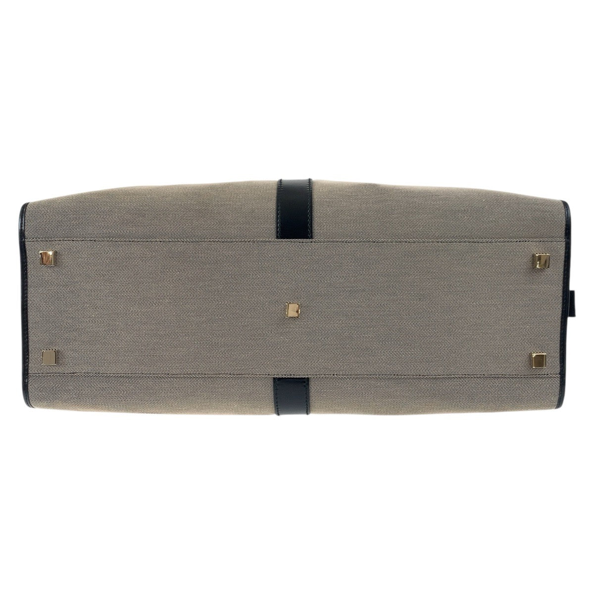 18868
GUCCI Jackie Grey Beige Black Gold Hardware Canvas / Leather 019 0345 Shoulder Bag Unisex Women's A51