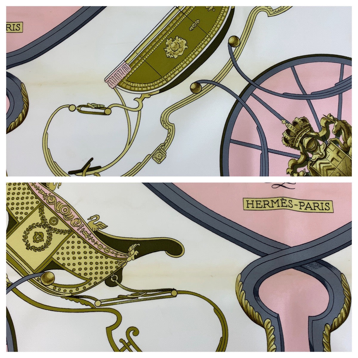 18869
HERMES エルメス SPRINGS カレ90 ピンク シルク スカーフ 大判スカーフ レディース AB16