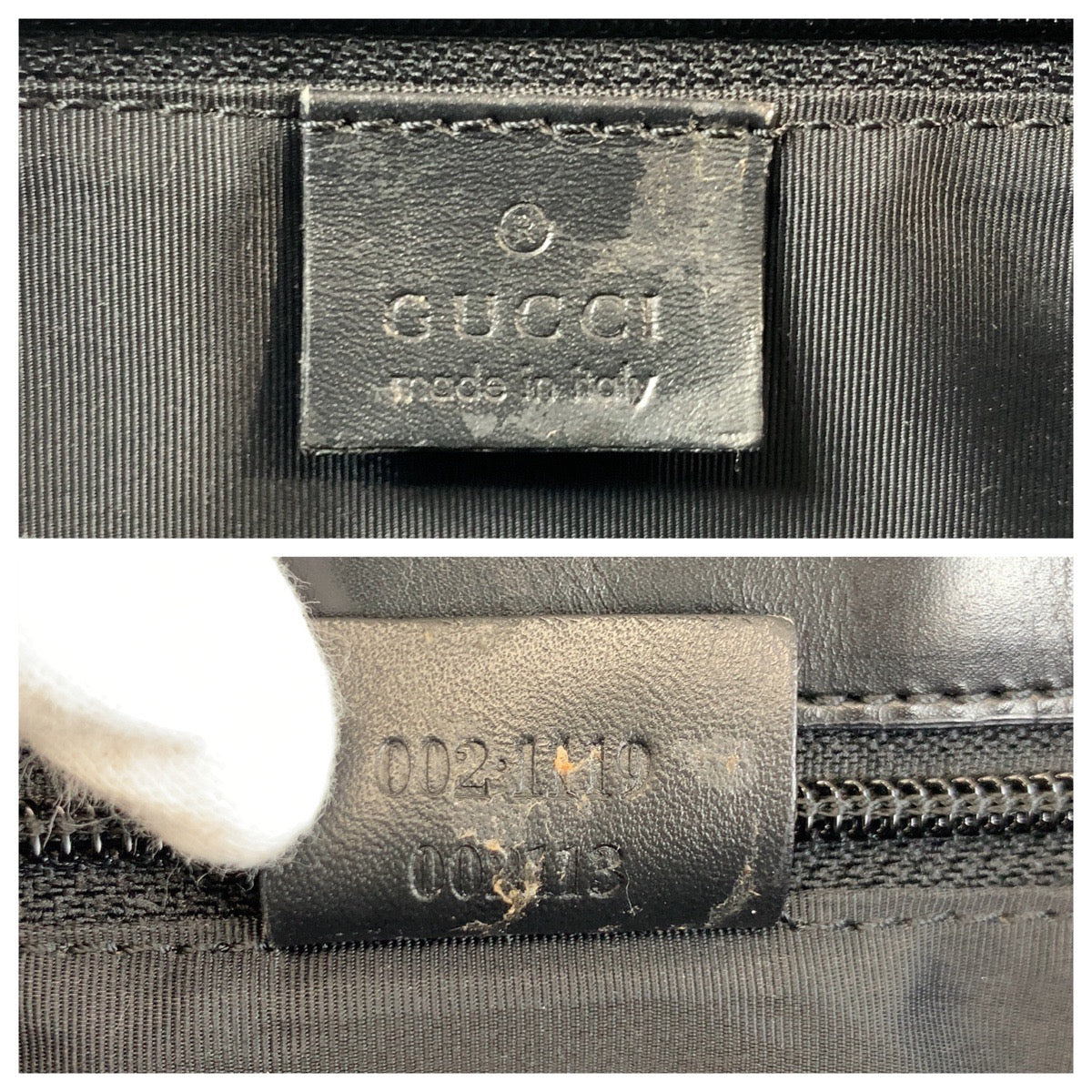 18872
GUCCI グッチ ブラック 黒 GGキャンバス / レザー 002 1119 トートバッグ ショルダーバッグ  レディース ABP