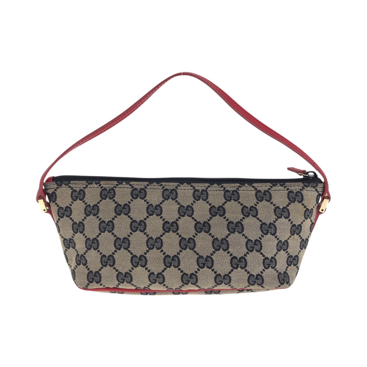 18873
GUCCI グッチ ブラック レッド ゴールド金具 GGキャンバス / レザー 039 1103 ハンドバッグ アクセサリーポーチ レディース ABP30