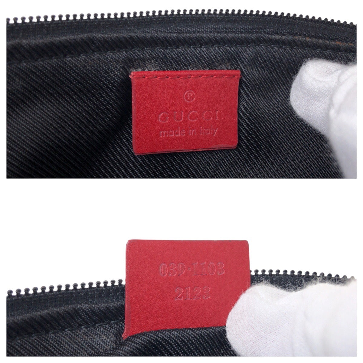 18873
GUCCI グッチ ブラック レッド ゴールド金具 GGキャンバス / レザー 039 1103 ハンドバッグ アクセサリーポーチ レディース ABP30
